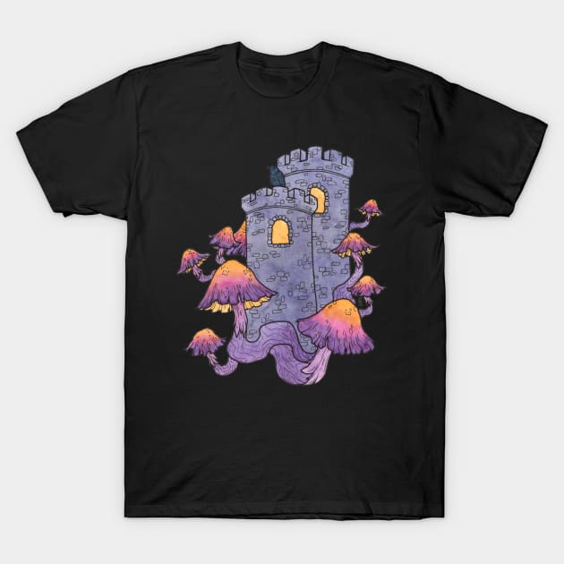 Mushroom Castle T-Shirt by Serpent's Sun